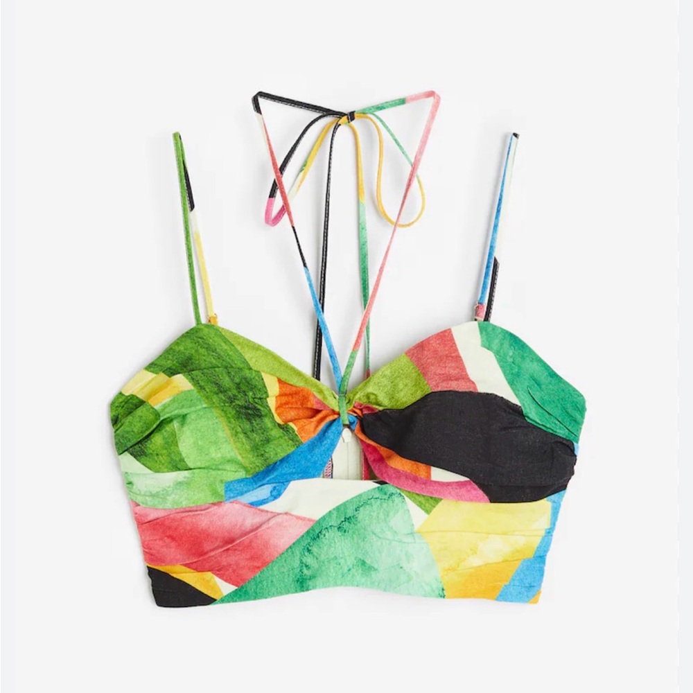 🔥 Closet Sale! H&M Multicolor Halter Crop Top